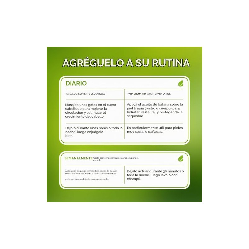 Aceite Batana Crecimiento Cabello 100 Crudo Orgánico Prensado Frío Puro