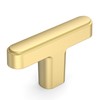 Amerdeco 10 Pack Brushed Gold Cabinet Knobs 2 Inch(50MM) Length