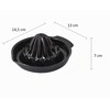 BranQ Home Essential Citrus Juicer Tritan Black 13 x 14.5
