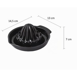 BranQ Home Essential Citrus Juicer Tritan Black 13 x 14.5 x 7 cm