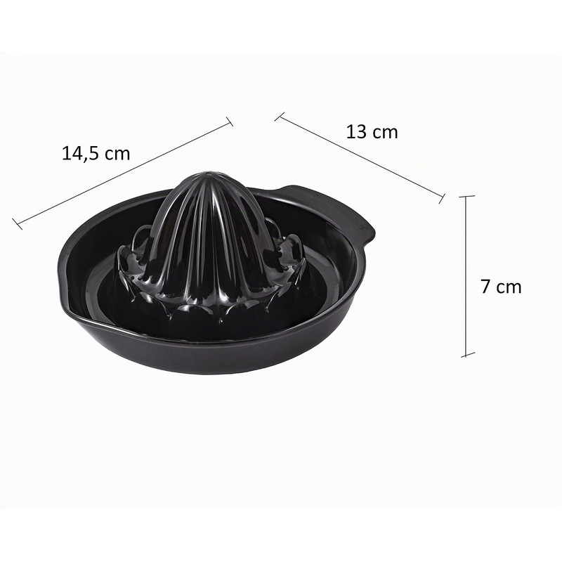 BranQ Home Essential Citrus Juicer Tritan Black 13 x 14.5