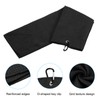 PATIKIL 30x30cm Tri-Fold Golf Towel 2 Pack Waffle Pattern Towel