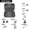 GWCASE Dart Case for 16 Steel and Soft Tip Darts,