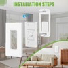 Wallplate Brackets Compatible with Lutron Caseta Pico Remote, No Wires