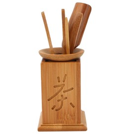 Glomora Tea Set, Traditional Chinese Tea Service for the Gongfu Tea Ceremony, Tea Sets, Six-Piece Tea Service Tool Set with Tea Needle, Shovel, Clip and Bucket