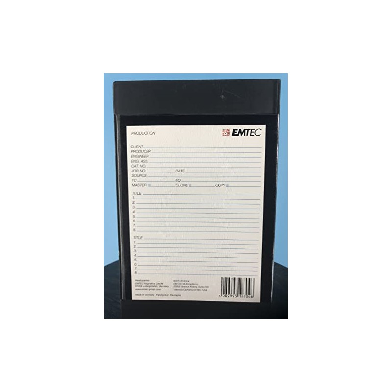 EMTEC 60-Minute 16 BIT FORMATTED Blank ADAT Studio Master Single