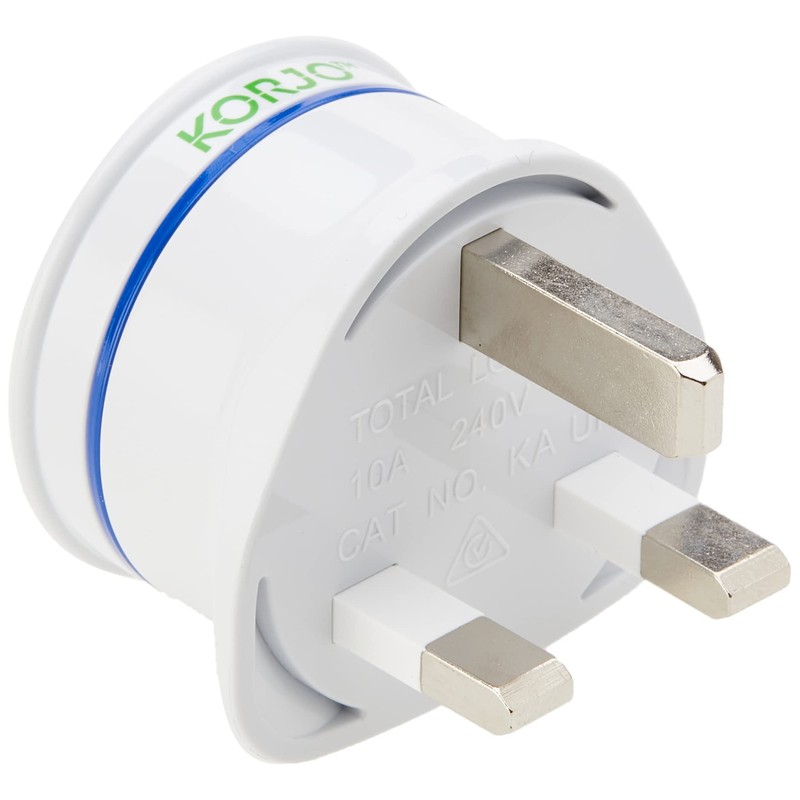 Korjo UK Travel Adaptor, for AU/NZ Appliances, use in UK,