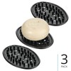 iDesign Saver for Bar Holder for Bathroom Sink-Set of 3-Black