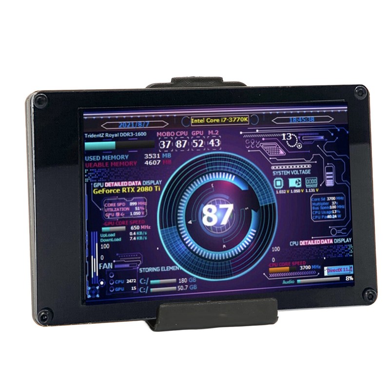 3.5in Computer Temp Monitor USB Mini Screen for AIDA64 PC