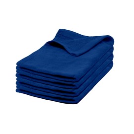 Batex 100% Cotton Terry Velour Fingertip Towels, Set of 4, 11 x 18 Inches, Bathroom Hand Towels with Hemmed Ends