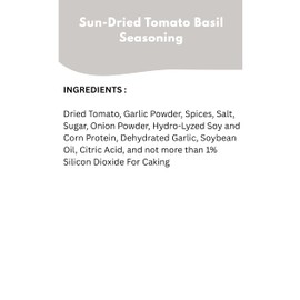 Sun-Dried Tomato Basil Seasoning by Olive Cart – 2.7oz Gourmet Spice Blend – Savory & Aromatic Mix for Pasta, Pizza, Salads, Roasted Veggies & More