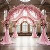 Wokceer Wedding Arch Draping Fabric 28.7" x 20FT Blush Pink