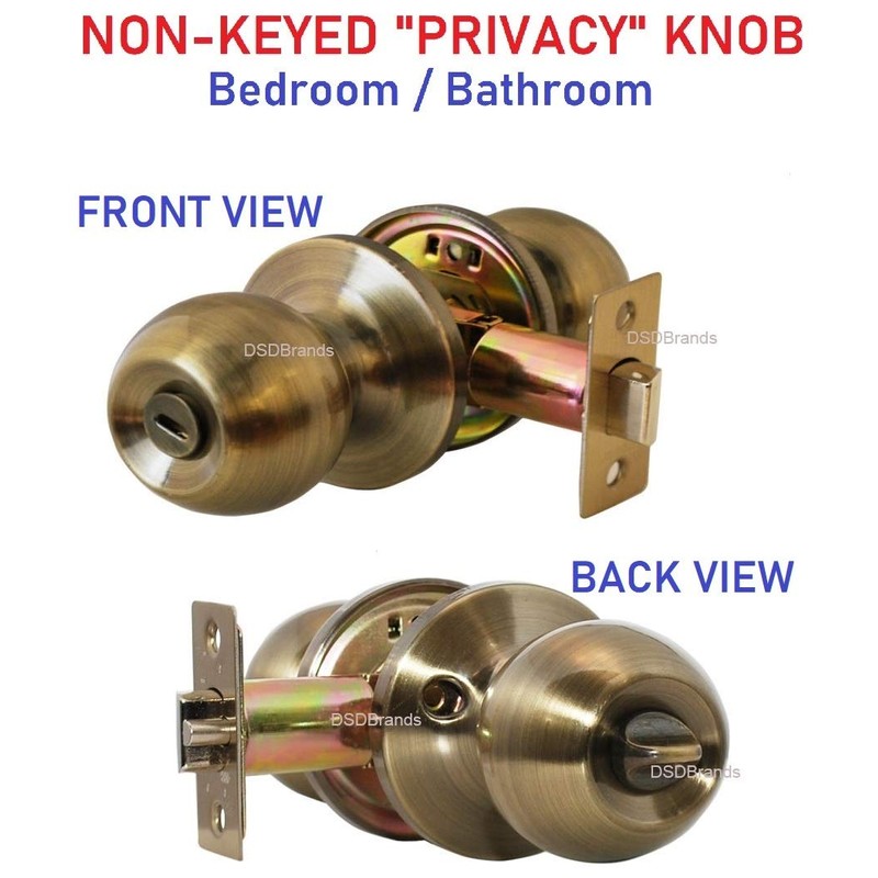 Constructor CON4161 Chronos Privacy Door Lever Lock Knob Handle Set,