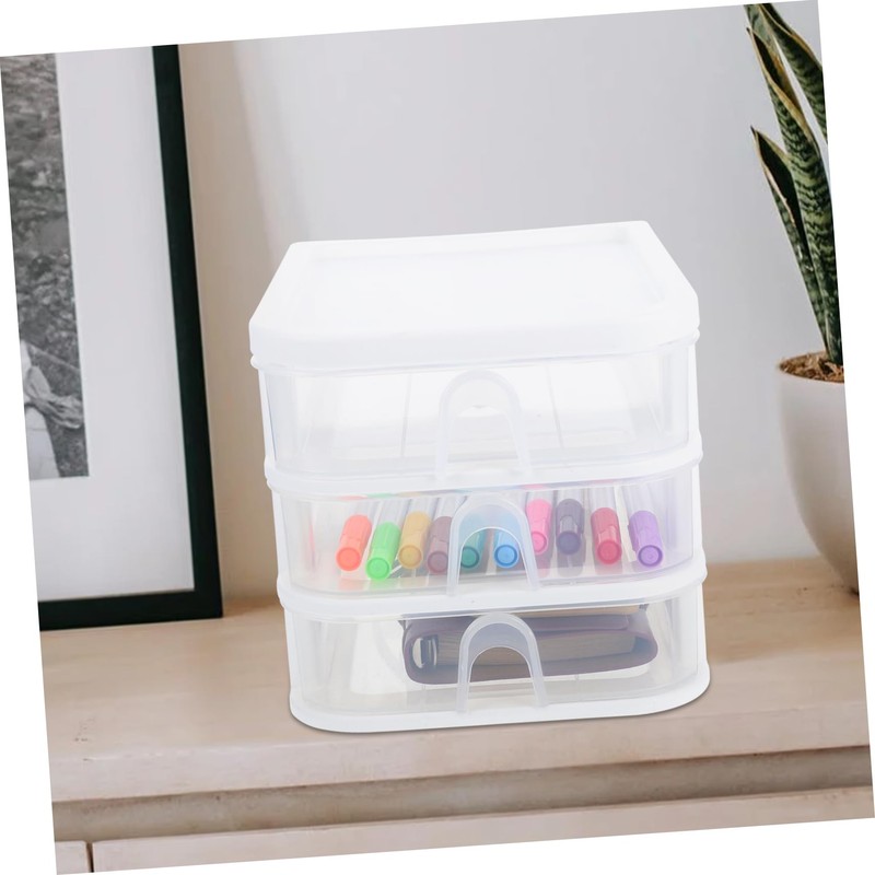 VILLFUL Box File Drawer Organizer Desktop Storage Box with Drawers