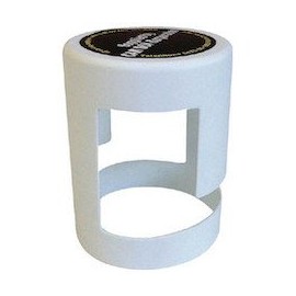 Cowboy Color Plastic Pole Cap, Chain Lock, White, CP-04CL