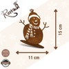 Norbert Rostikal Patina Snowman Winter Decoration with Whistle