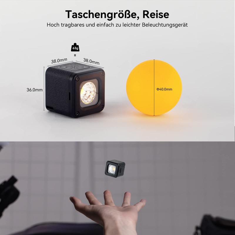 SMALLRIG LED Video Light, LED Video Light Mini, Rainproof Lighting