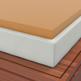 Expandable Cover included with Full / Double 1 Inch Soft Sleeper 5.5 Visco Elastic Memory Foam Mattress Topper USA Made