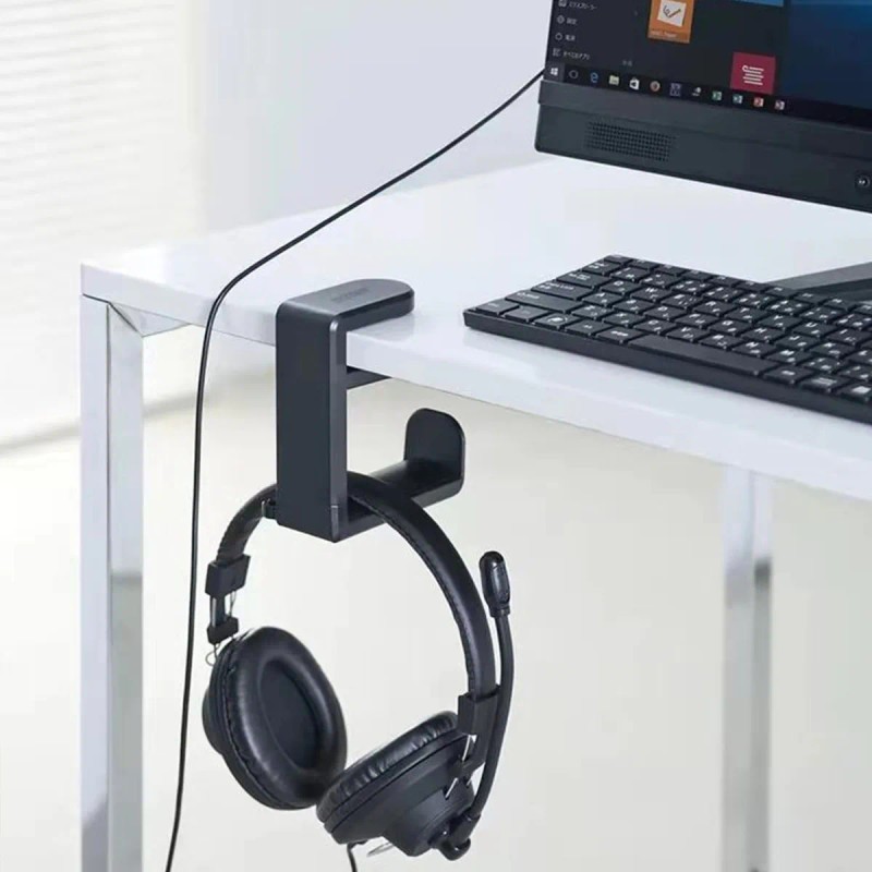 Soporte Giratorio Para Auriculares Gancho Gaming Con Cilp Hu