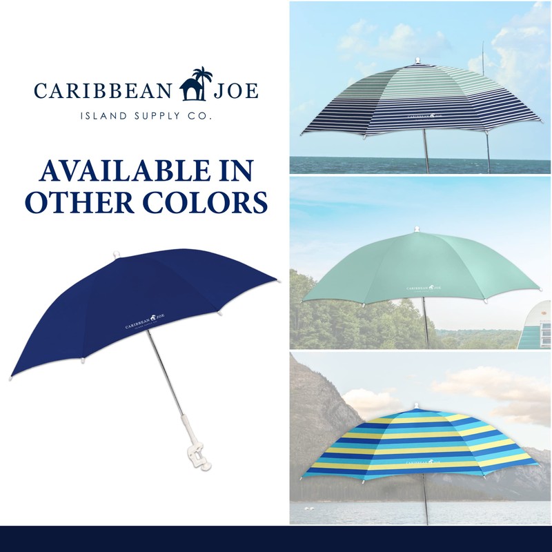 Caribbean Joe Clamp On Umbrella for Beach Chair, Adjustable and