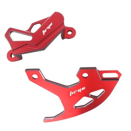 Adsspro Motorcycle Parts CNC Aluminum Brake Disc Caliper Guard Cover Protector for CRF450R 2002-2025 CRF250R 2004-2025 CRF450X 2005-2017 CRF250X 2004-2017 CRF450RX 2017-2025 Dirt Pit Bike