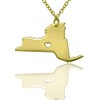 Art Attack Stainless Steel I Love New York Necklace, Empire