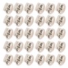 30PCS Metal Cord Locks End Spring Stop Toggle Stoppers Rustproof