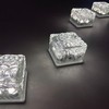 Blumoo 4pcs Solar Brick Lights Solar Glass Cube Light mit