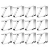 Zanfqvo Pack of 12 Tablecloth Clips, Stainless Steel, Tablecloth Clips,