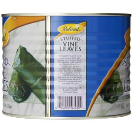 Roland Foods Canned Dolmas, Stuffed Vine Leaves with Rice and Spices, Specialty Imported Food, 4 Lb 6 Oz Can