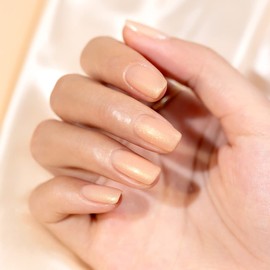 RARJSM Nude Gel Nail Polish Apricot Gold Glitter Shimmer Neutral Sheer Nude Gel Polish Soak Off LED UV Curing Requires Beige Pigment Jelly French Manicure Nail Gel Polish 15ml 1 Piece for Home Salon