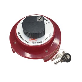 Pactrade Marine Boat Dual Battery Selector Disconnect Switch w/Lock 250A 6-32V