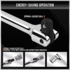 HORUSDY 3-Piece Breaker Bar Set with 180° Rotatable Head, 1/4'',