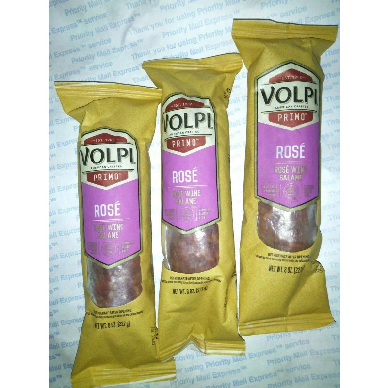 Columbus ROSE Wine Italian Smoked Salami Volpi Primo 24oz AllNatural