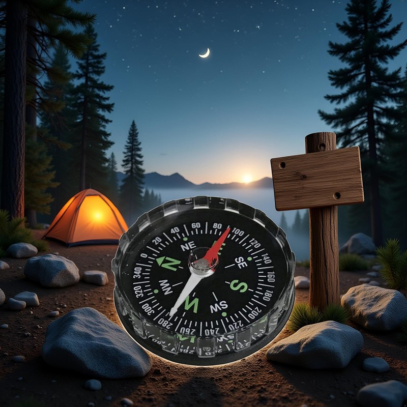 Black Waterproof Pocket Watch Compasses Navigation Compasses Professional Clear Camping