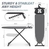 KINGBOARD Ironing Board, Compact Iron Board Full Size with Extra