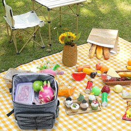 Food Delivery Backpack, Insulated Backpack Cooler Bag Cup Holders for Fruits Drinks Lunch Boxes, Leak Proof, Insulated Hot Pizza Bags and Large Leakproof Waterproof Delivery Bag