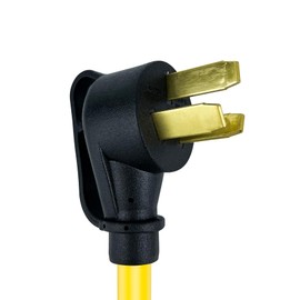 Power Convert Adapter Compatible with NEMA 10-50P to 4X 5-20R/15R with 20 Amp Circuit Breaker, 220/250V Electrical Stove/Range/Oven Male Plug Gas 110/125V