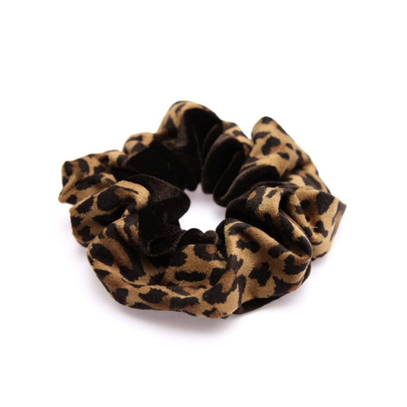 [ヴxante-nu] vingtaine Velour Leopard Pattern Faux Suede Animal Print Simple