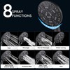 Cobbe 8 Functions Shower Head with handheld, High Pressure Shower