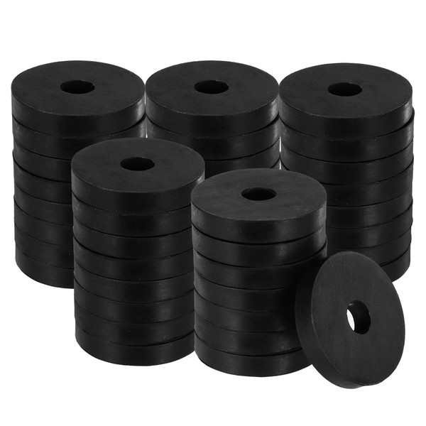 sourcing map 60pcs Rubber Spacers, 1-1/2'' OD x 3/8'' ID