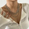 TseenYi Multilayer Chunky Chain Necklace Multilayer Cuban Chain Necklace Layered