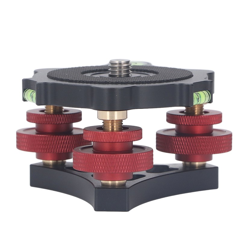 Tripod Head Leveling Base Camera Leveler Aluminum Alloy 3/8 Inch