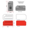 Dynotag Web Enabled Brushed Stainless Steel Smart Luggage ID Tag+