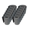 WorkingHouse Poly-rattan Visual Protection Strips, Visual Protection for Double Bar