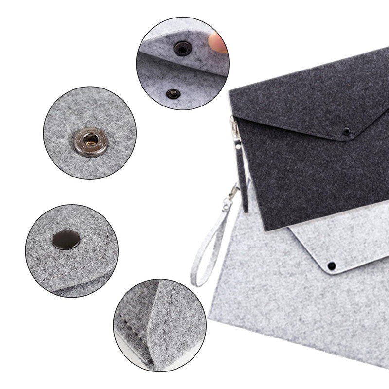 FDHBDF Pack of 2 Felt Folders A5 Document Bags Office