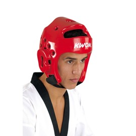 KWON® Taekwondo 40061 PU CE Red WTF Head Guard - M