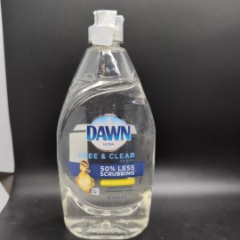 Dawn Liquid Dish Soap, Free & Clear, Lemon Essence Scent, 14.6 Fl Oz