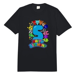 Happy 5th Birthday Sprunky! | Simon Funbot Oren Pinki Comfort Colors Adult Heavyweight T-Shirt