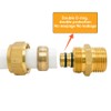 Tulov Pack of 2 16 Screw Fittings, Transition with 1/2